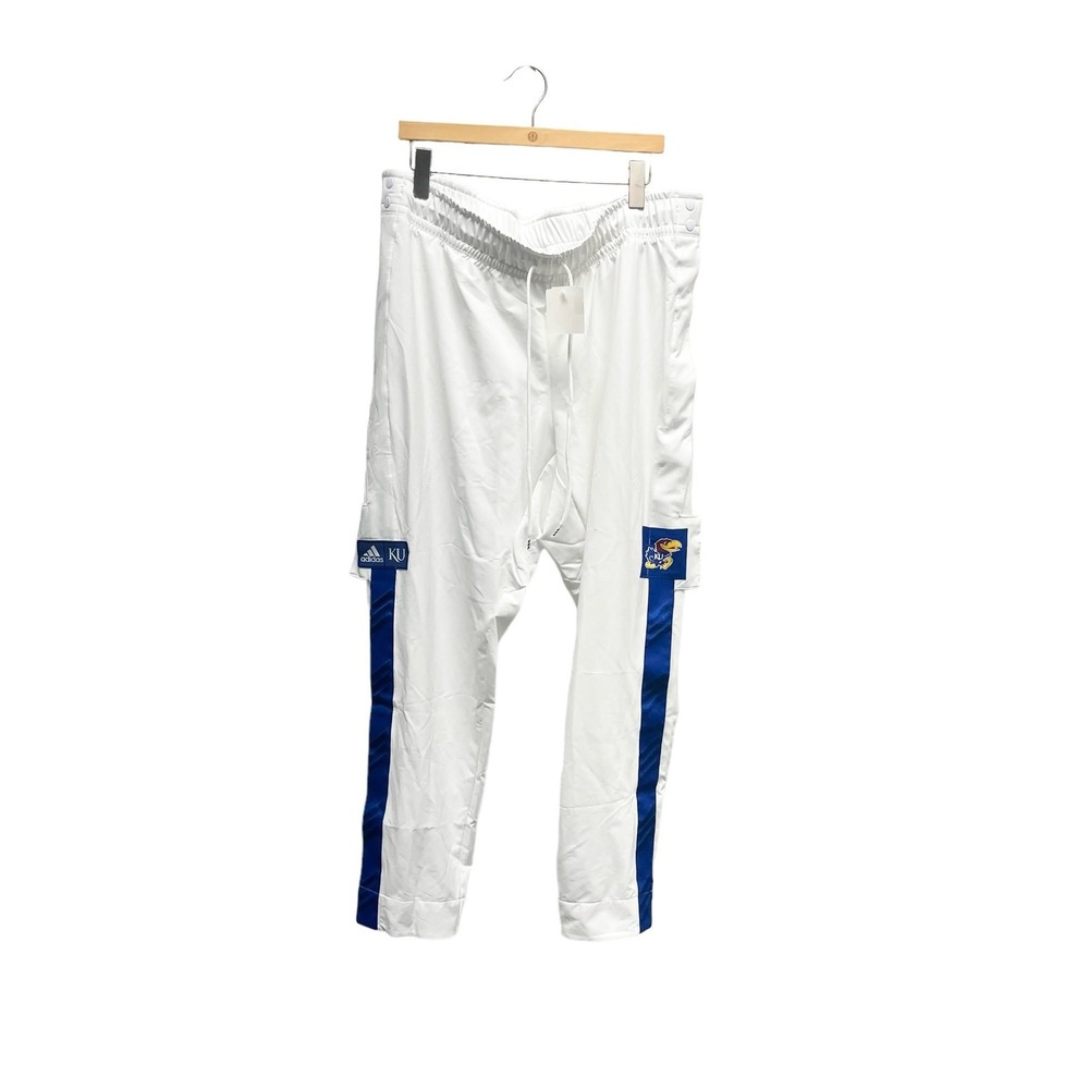 Adidas Kansas Jayhawks KU Basketball‎ NCAA Men Tear Away Pants Size XL2